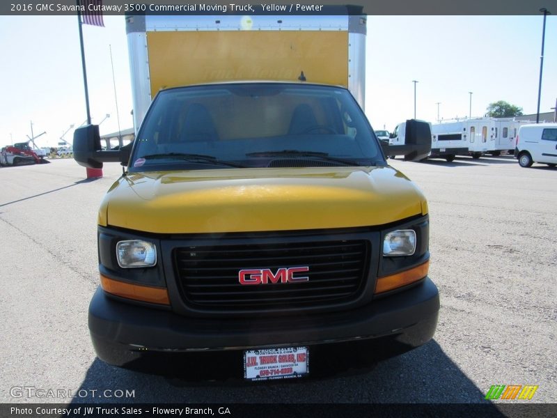 Yellow / Pewter 2016 GMC Savana Cutaway 3500 Commercial Moving Truck