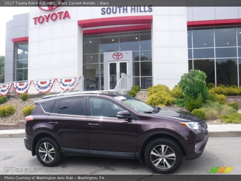 Black Current Metallic / Black 2017 Toyota RAV4 XLE AWD
