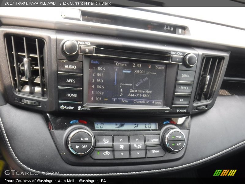 Black Current Metallic / Black 2017 Toyota RAV4 XLE AWD