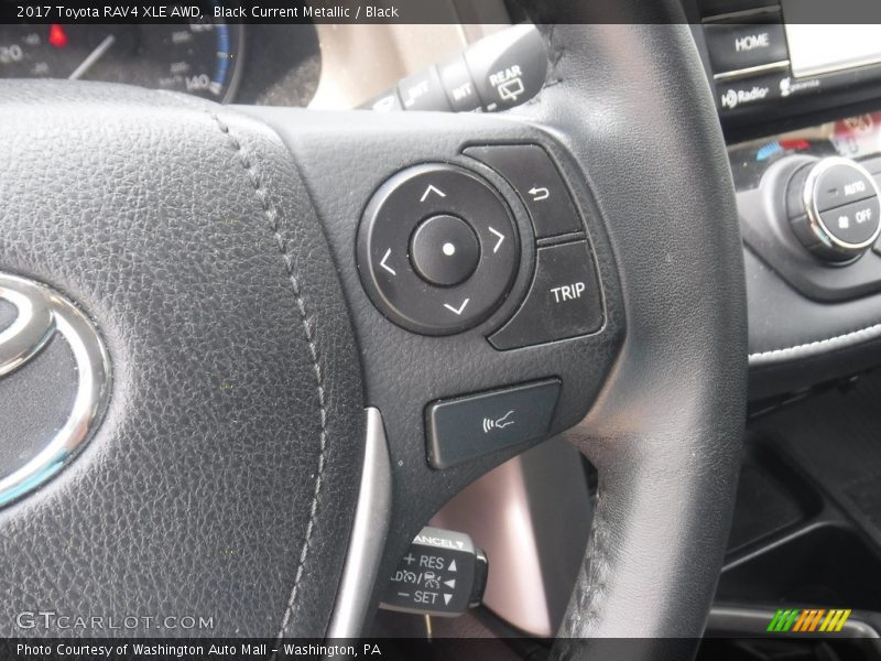 Black Current Metallic / Black 2017 Toyota RAV4 XLE AWD