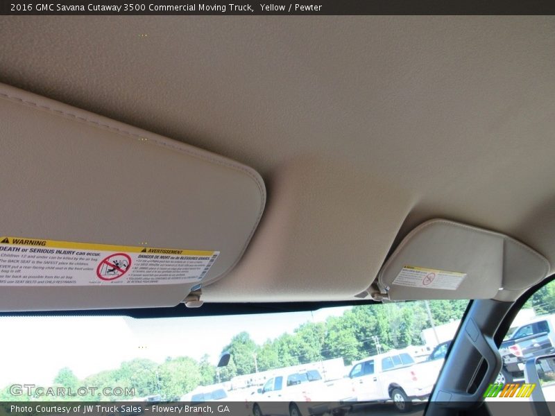 Yellow / Pewter 2016 GMC Savana Cutaway 3500 Commercial Moving Truck