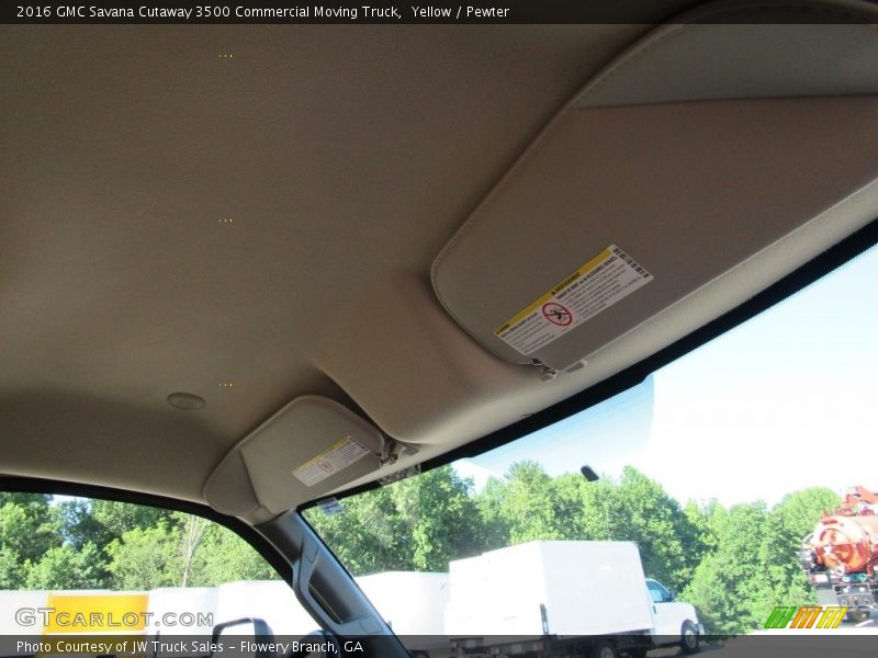 Yellow / Pewter 2016 GMC Savana Cutaway 3500 Commercial Moving Truck