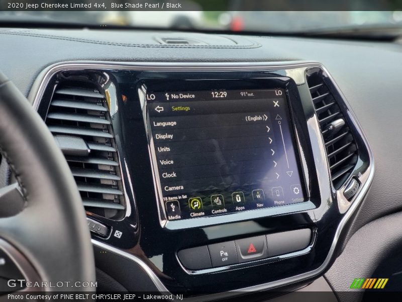 Blue Shade Pearl / Black 2020 Jeep Cherokee Limited 4x4