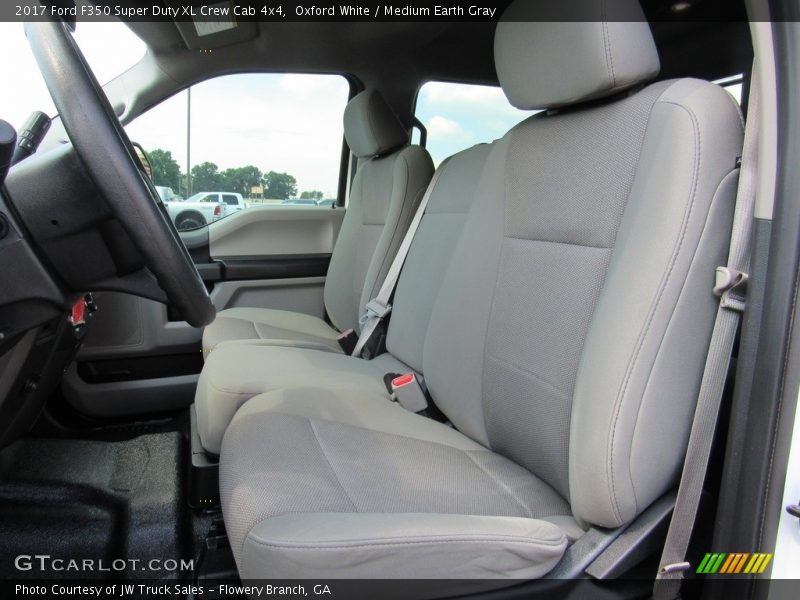 Oxford White / Medium Earth Gray 2017 Ford F350 Super Duty XL Crew Cab 4x4