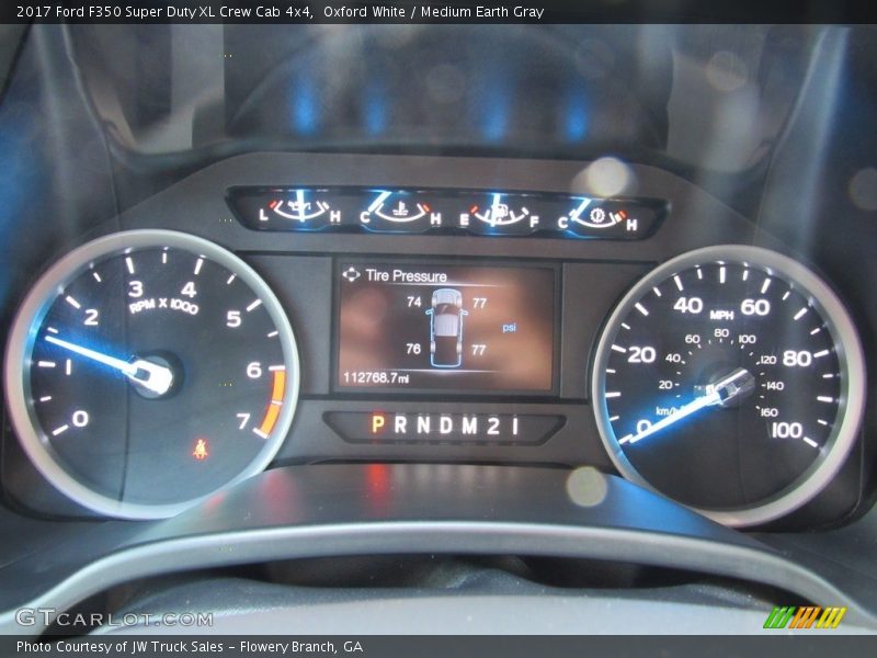 Oxford White / Medium Earth Gray 2017 Ford F350 Super Duty XL Crew Cab 4x4