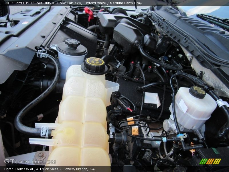 Oxford White / Medium Earth Gray 2017 Ford F350 Super Duty XL Crew Cab 4x4