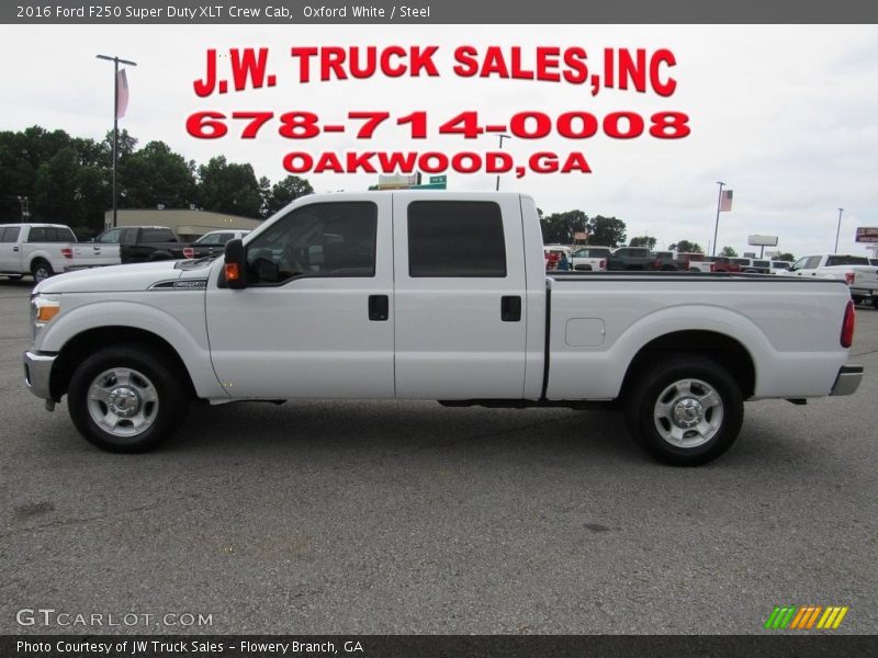Oxford White / Steel 2016 Ford F250 Super Duty XLT Crew Cab