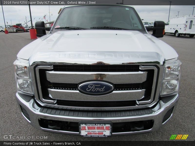 Oxford White / Steel 2016 Ford F250 Super Duty XLT Crew Cab