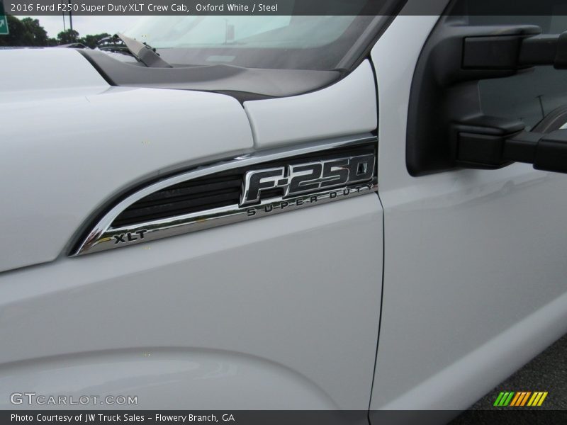 Oxford White / Steel 2016 Ford F250 Super Duty XLT Crew Cab