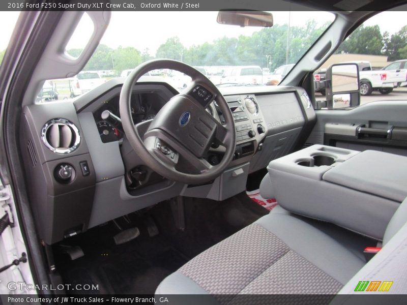 Oxford White / Steel 2016 Ford F250 Super Duty XLT Crew Cab