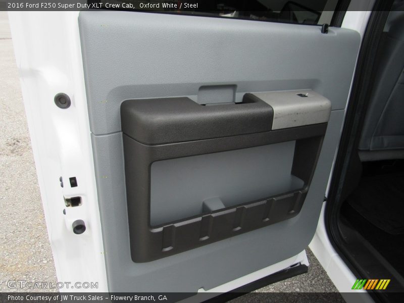 Oxford White / Steel 2016 Ford F250 Super Duty XLT Crew Cab