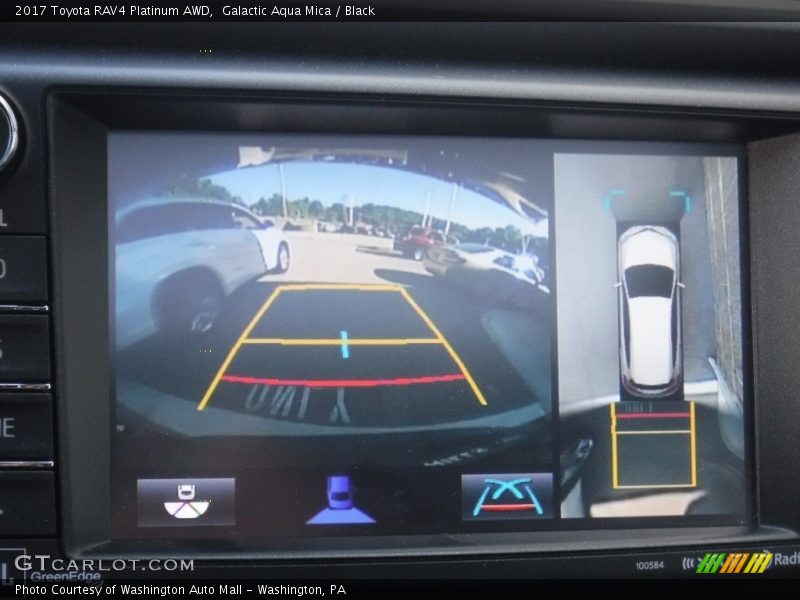 Galactic Aqua Mica / Black 2017 Toyota RAV4 Platinum AWD