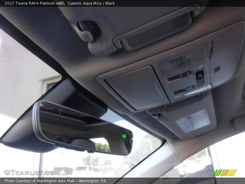 Galactic Aqua Mica / Black 2017 Toyota RAV4 Platinum AWD