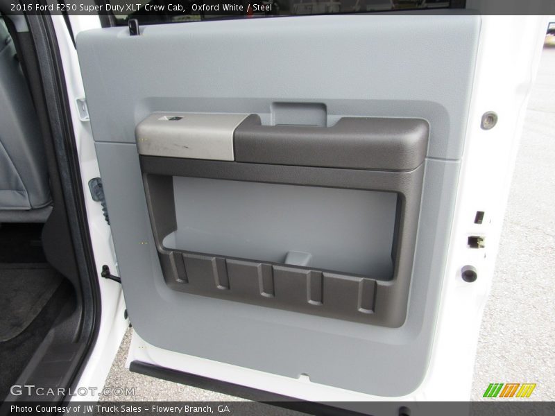 Oxford White / Steel 2016 Ford F250 Super Duty XLT Crew Cab