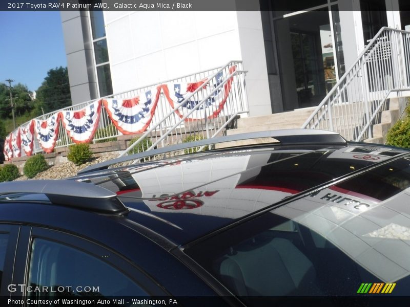 Galactic Aqua Mica / Black 2017 Toyota RAV4 Platinum AWD