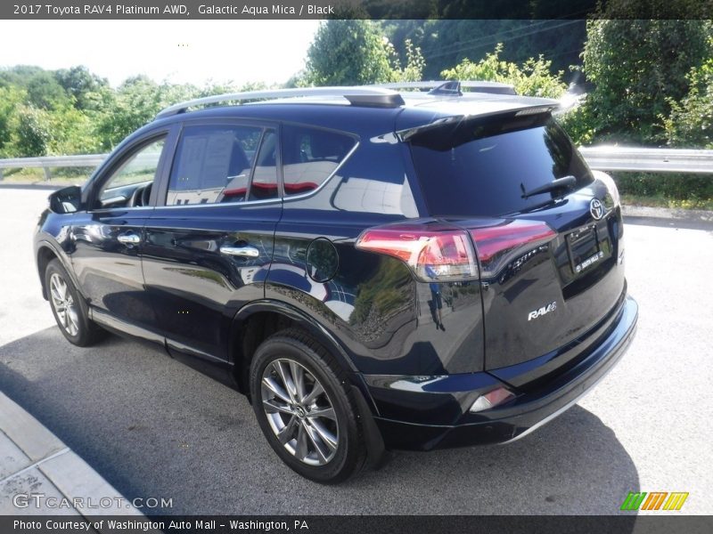 Galactic Aqua Mica / Black 2017 Toyota RAV4 Platinum AWD