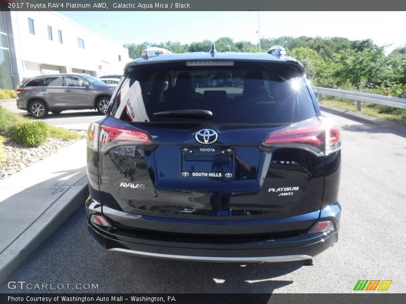 Galactic Aqua Mica / Black 2017 Toyota RAV4 Platinum AWD