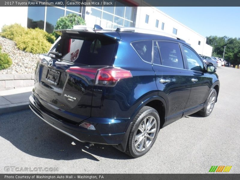 Galactic Aqua Mica / Black 2017 Toyota RAV4 Platinum AWD