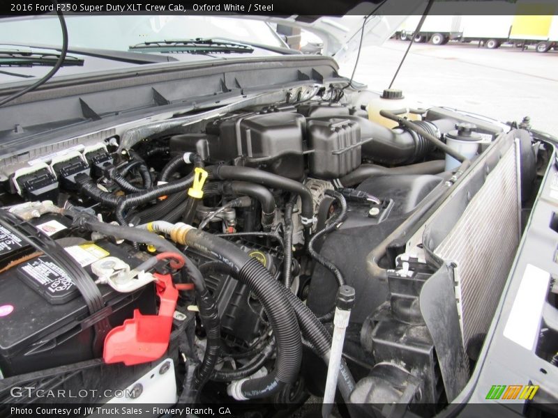 Oxford White / Steel 2016 Ford F250 Super Duty XLT Crew Cab