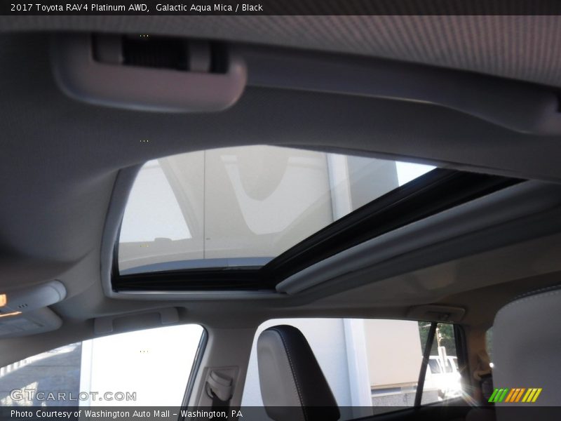 Galactic Aqua Mica / Black 2017 Toyota RAV4 Platinum AWD