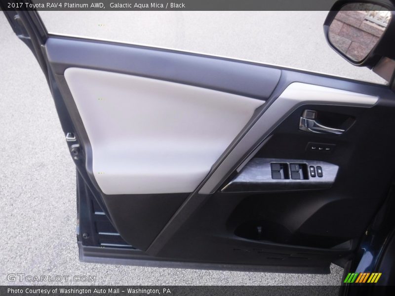 Galactic Aqua Mica / Black 2017 Toyota RAV4 Platinum AWD