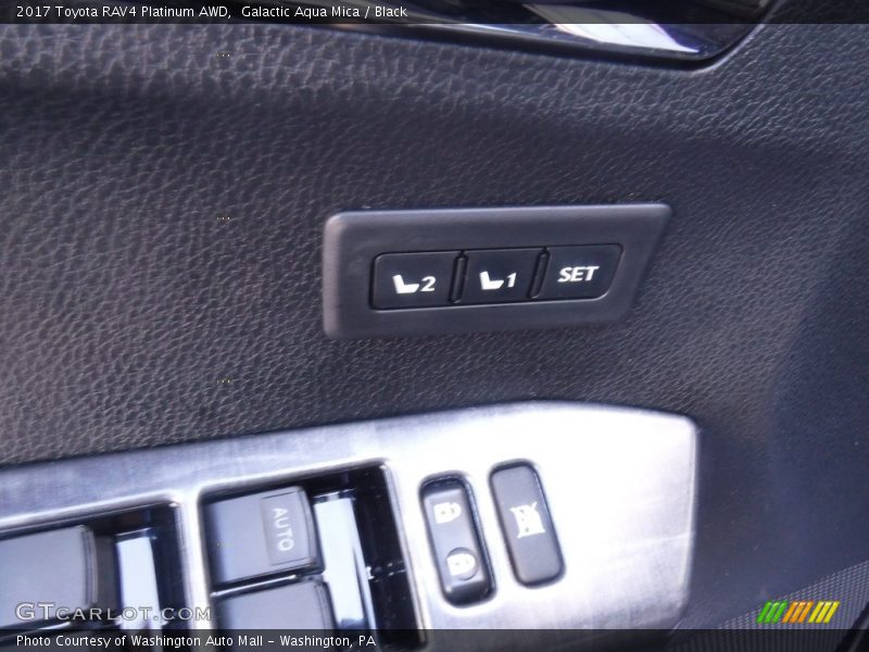 Galactic Aqua Mica / Black 2017 Toyota RAV4 Platinum AWD