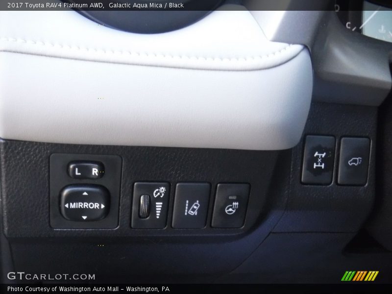 Galactic Aqua Mica / Black 2017 Toyota RAV4 Platinum AWD
