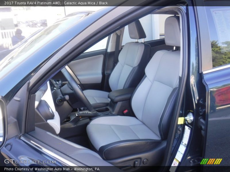Galactic Aqua Mica / Black 2017 Toyota RAV4 Platinum AWD