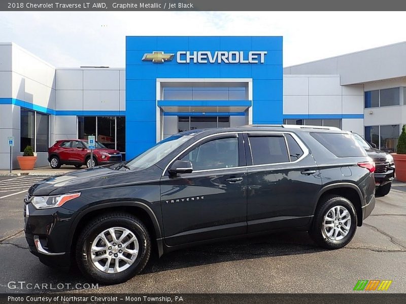 Graphite Metallic / Jet Black 2018 Chevrolet Traverse LT AWD