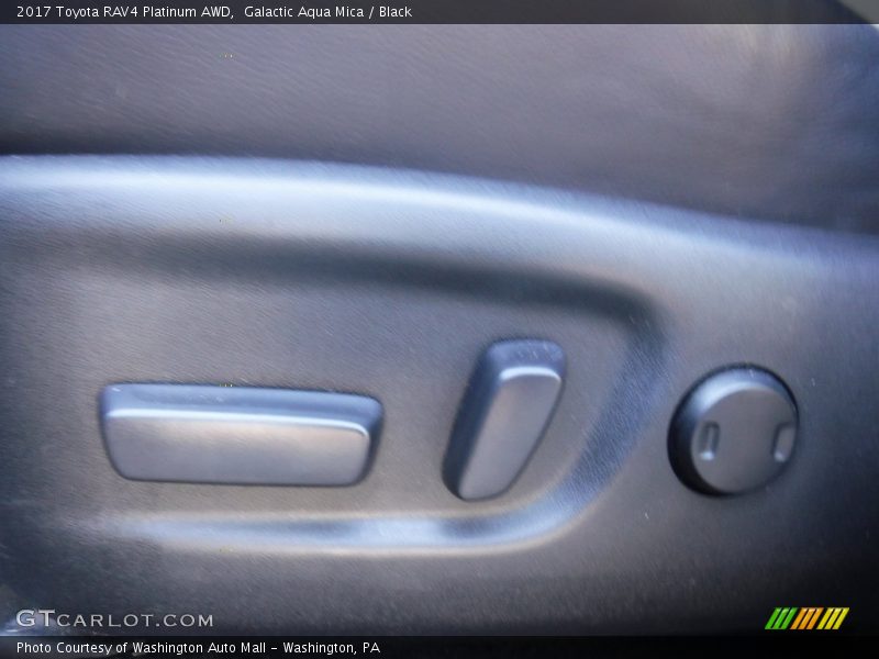 Galactic Aqua Mica / Black 2017 Toyota RAV4 Platinum AWD