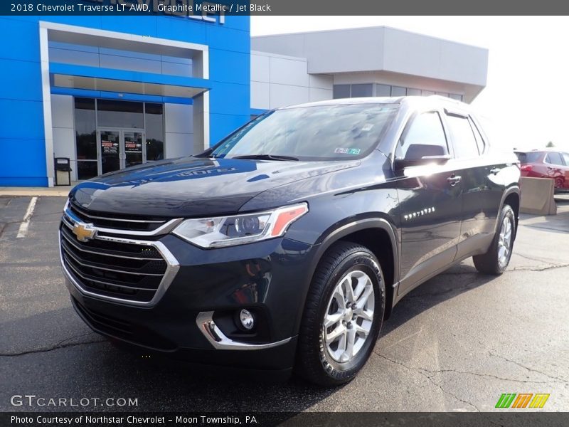 Graphite Metallic / Jet Black 2018 Chevrolet Traverse LT AWD