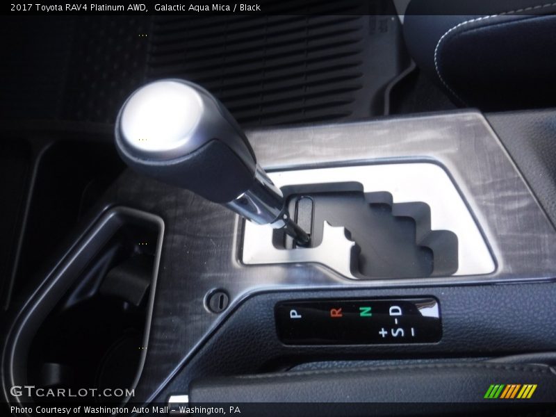 Galactic Aqua Mica / Black 2017 Toyota RAV4 Platinum AWD