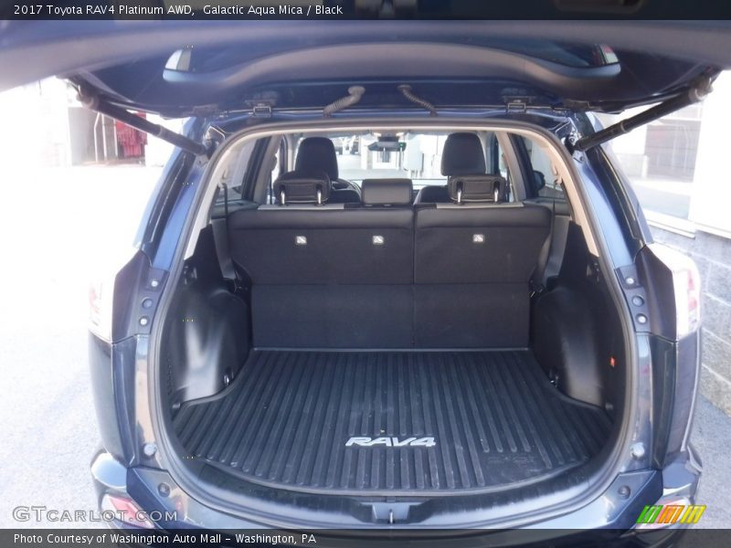 Galactic Aqua Mica / Black 2017 Toyota RAV4 Platinum AWD