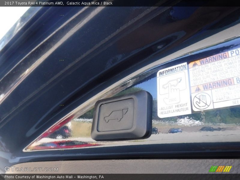 Galactic Aqua Mica / Black 2017 Toyota RAV4 Platinum AWD