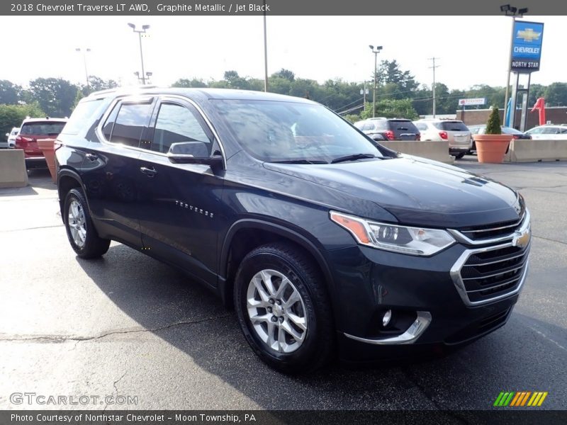 Graphite Metallic / Jet Black 2018 Chevrolet Traverse LT AWD