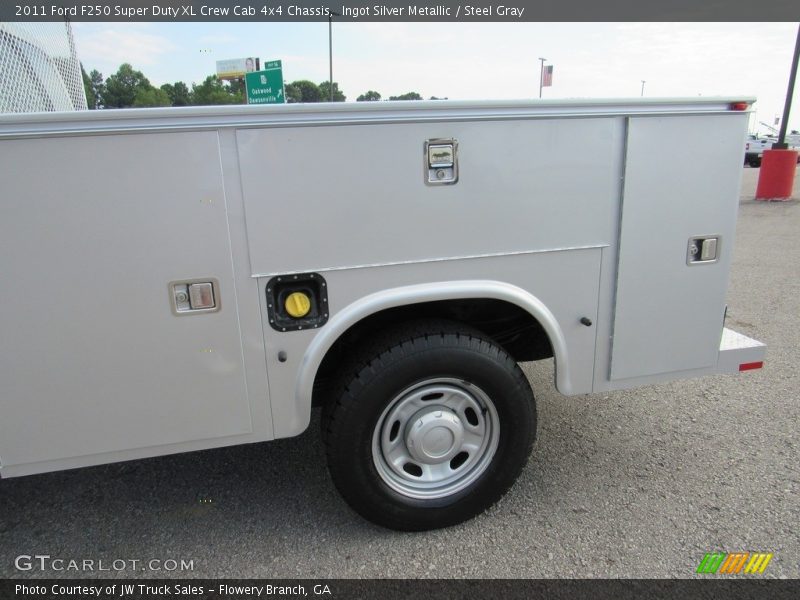 Ingot Silver Metallic / Steel Gray 2011 Ford F250 Super Duty XL Crew Cab 4x4 Chassis