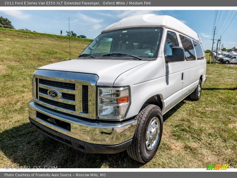 Oxford White / Medium Flint 2011 Ford E Series Van E350 XLT Extended Passenger