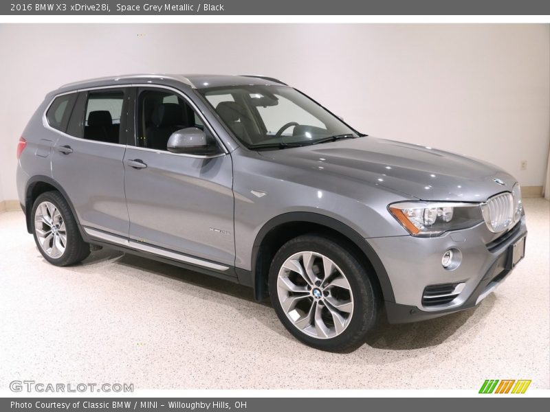 Space Grey Metallic / Black 2016 BMW X3 xDrive28i