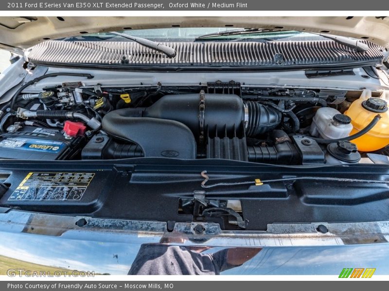 Oxford White / Medium Flint 2011 Ford E Series Van E350 XLT Extended Passenger