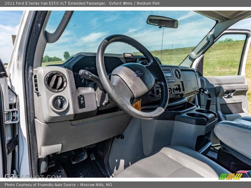 Oxford White / Medium Flint 2011 Ford E Series Van E350 XLT Extended Passenger