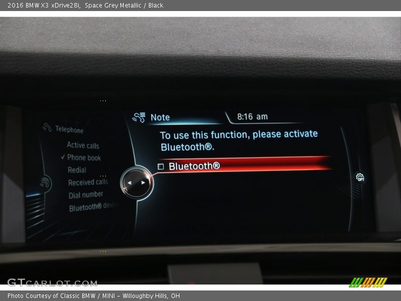 Space Grey Metallic / Black 2016 BMW X3 xDrive28i