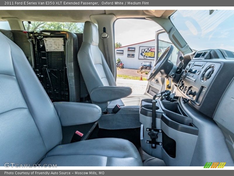 Oxford White / Medium Flint 2011 Ford E Series Van E350 XLT Extended Passenger