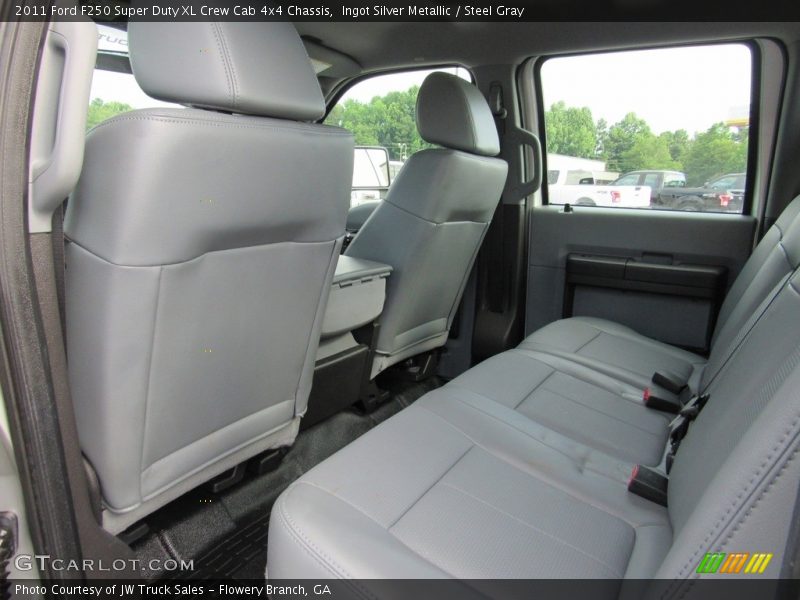 Ingot Silver Metallic / Steel Gray 2011 Ford F250 Super Duty XL Crew Cab 4x4 Chassis
