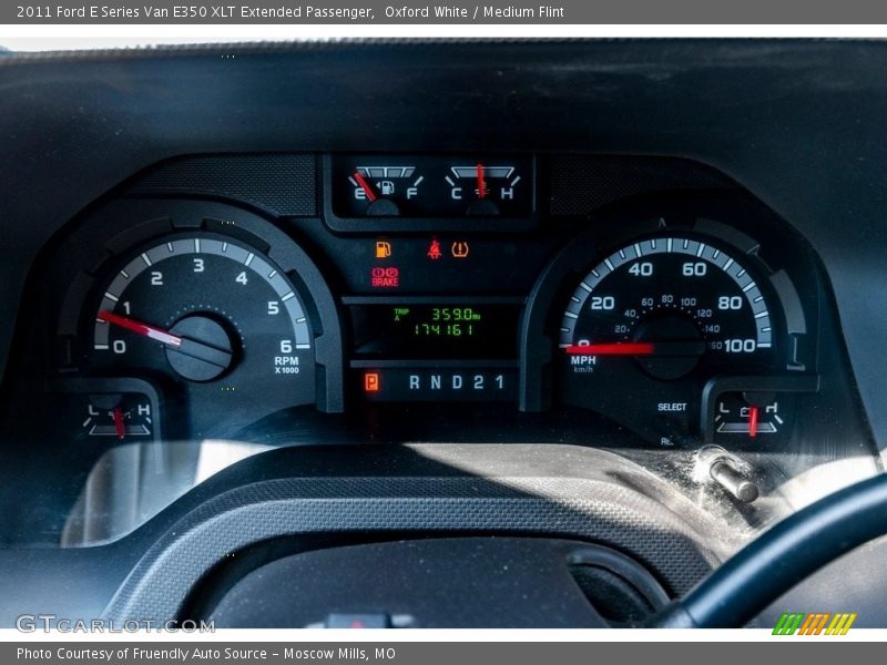 Oxford White / Medium Flint 2011 Ford E Series Van E350 XLT Extended Passenger