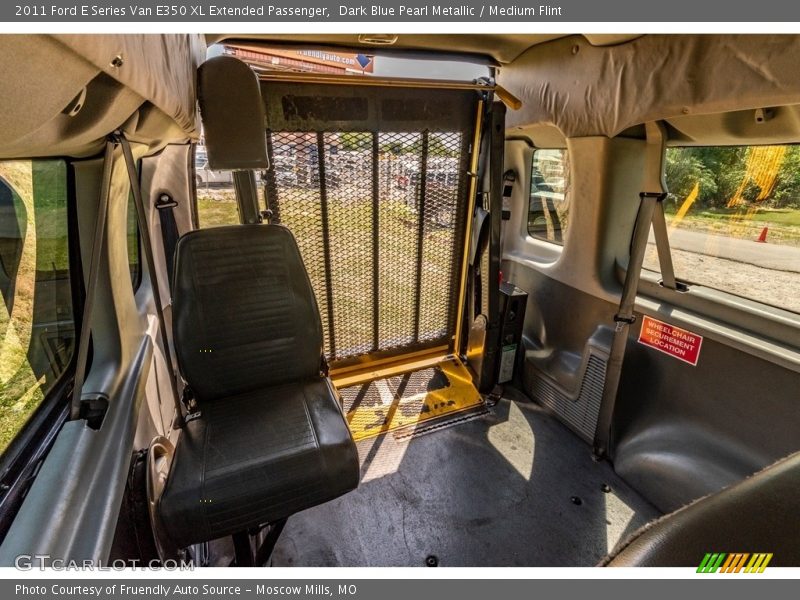 Dark Blue Pearl Metallic / Medium Flint 2011 Ford E Series Van E350 XL Extended Passenger