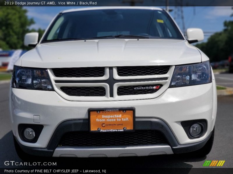 Vice White / Black/Red 2019 Dodge Journey GT AWD