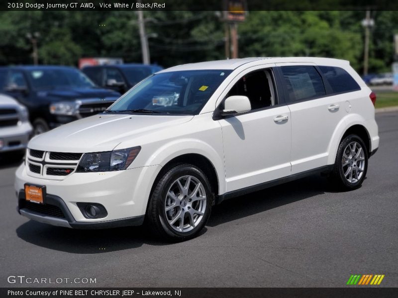 Vice White / Black/Red 2019 Dodge Journey GT AWD