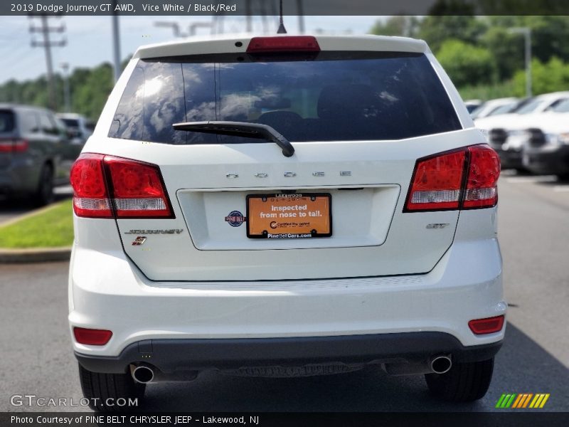 Vice White / Black/Red 2019 Dodge Journey GT AWD