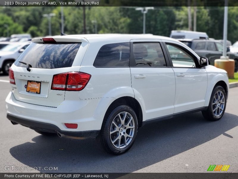 Vice White / Black/Red 2019 Dodge Journey GT AWD