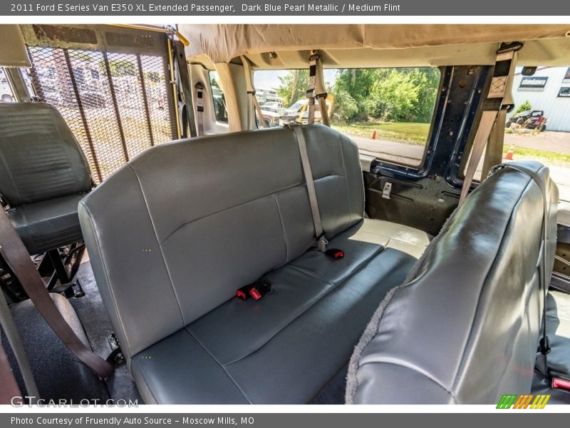 Dark Blue Pearl Metallic / Medium Flint 2011 Ford E Series Van E350 XL Extended Passenger